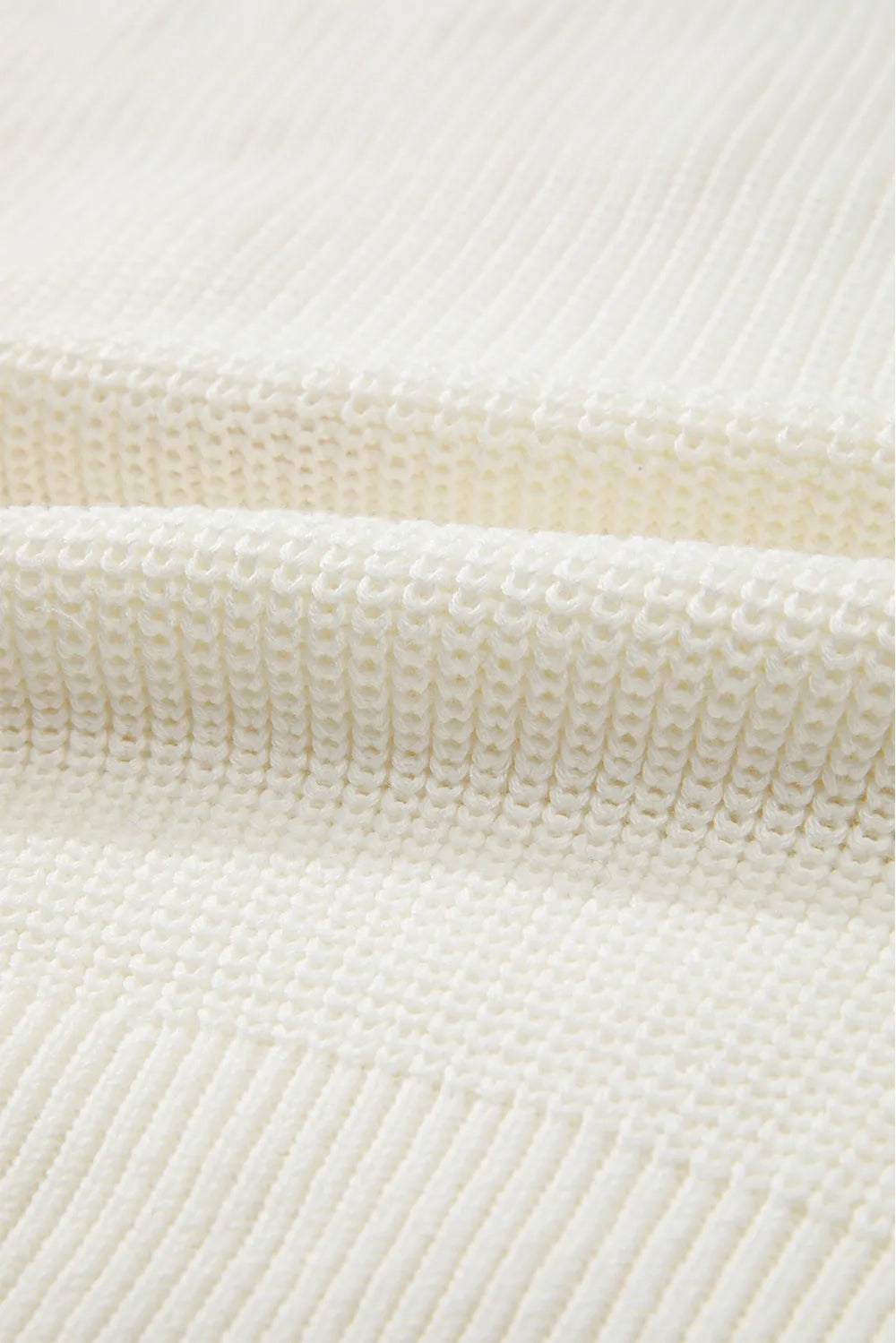 Hvid Glad og Lys Candy Cane Bogstav Jul Sweater