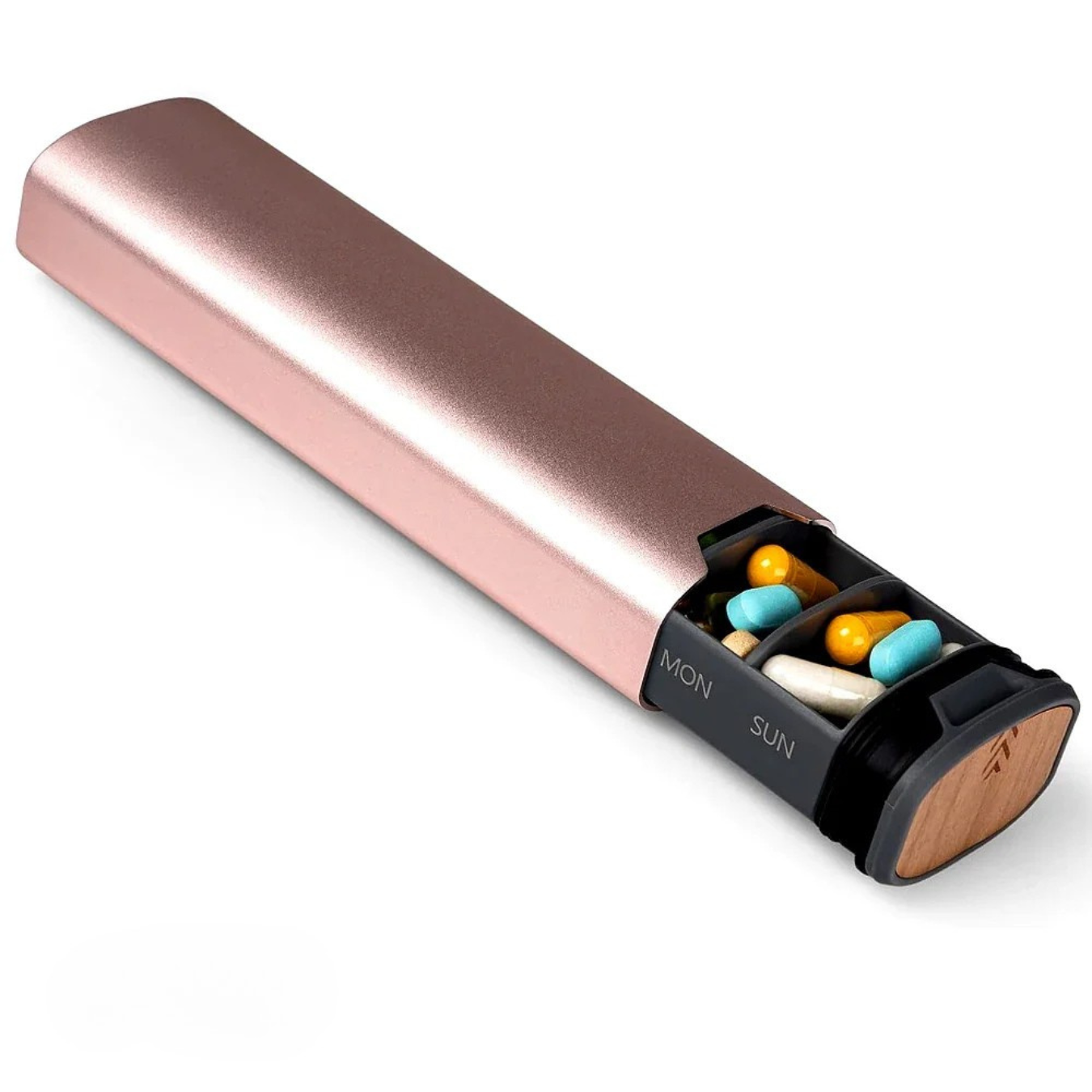 7-Dages Medicinorganisator – Kompakt Lækfri Pilleæske til Hjemmet og Rejser