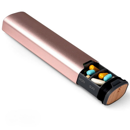 7-Dages Medicinorganisator – Kompakt Lækfri Pilleæske til Hjemmet og Rejser