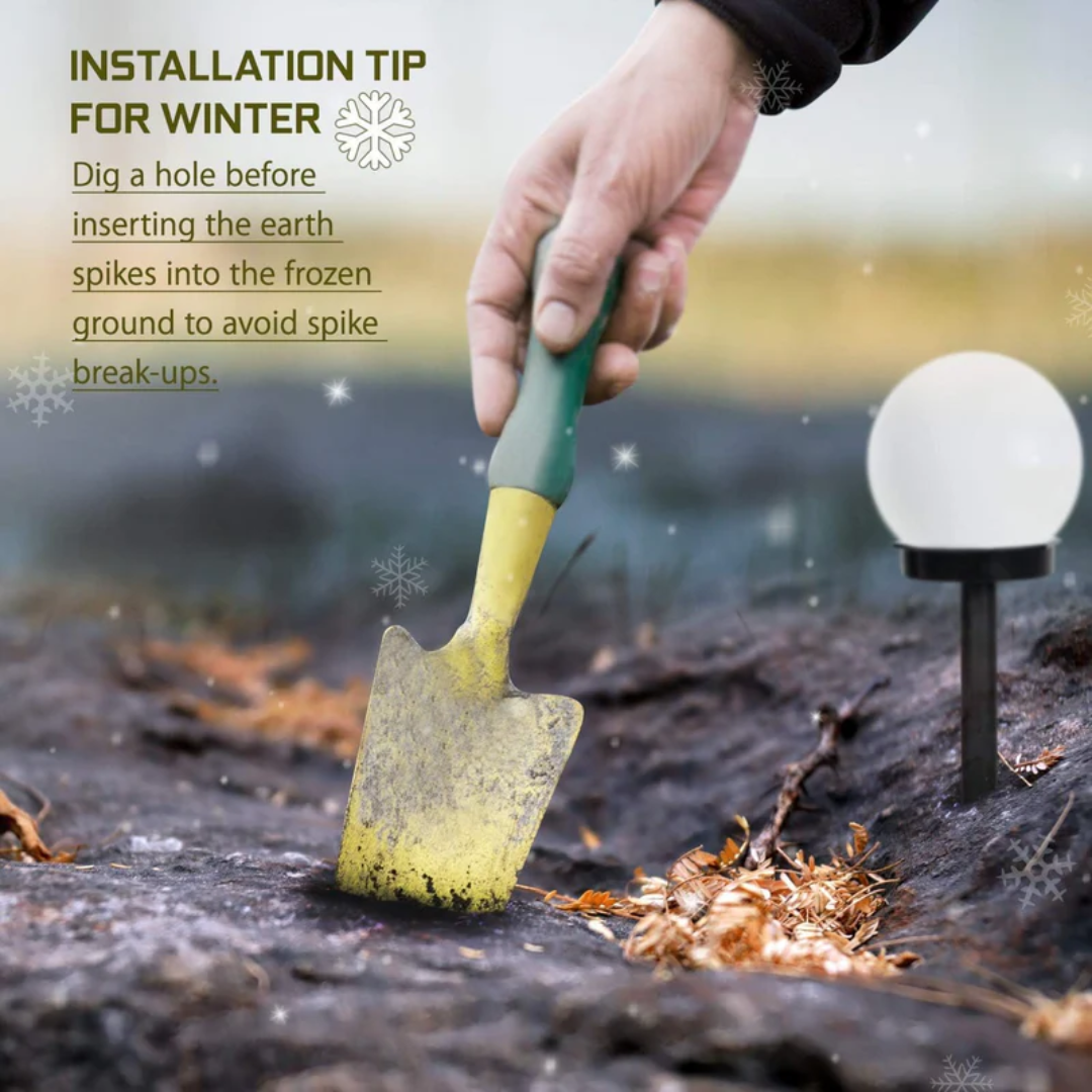 3 Stykker Vandtæt LED Solbol Havebelysning - SunLuxe Orbs