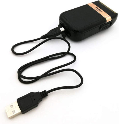 3-i-1 Professionel Hårtrimmer Sæt - Trådløs Trimmer, T-Blade Outliner og Foil Barbermaskine til Mænd