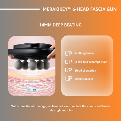 FlexiRelief Pro | 6-kop højfrekvent muskelmassager-zarada.dk