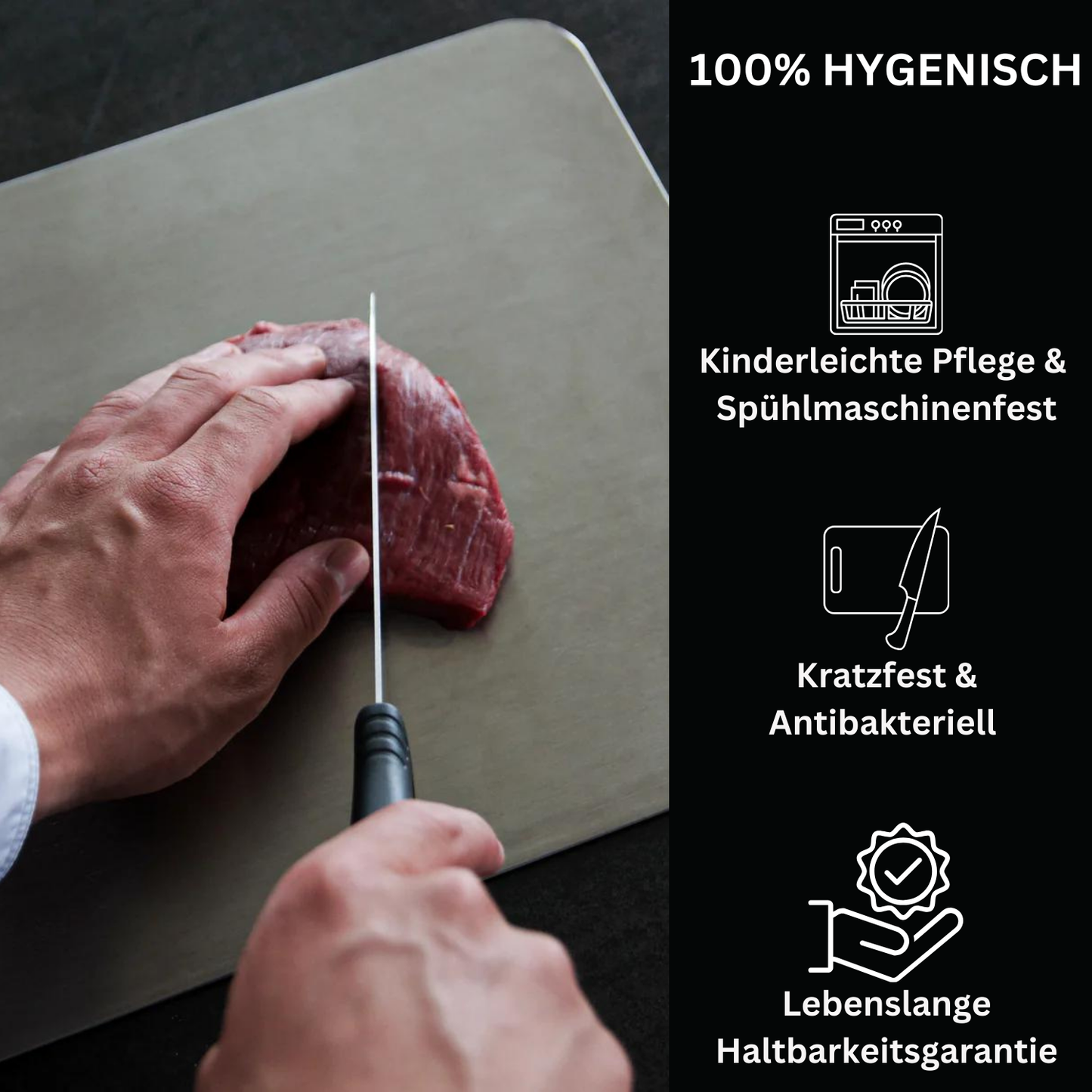 SliceMate Titanium bord | Designet til holdbarhed og alsidighed-zarada.dk