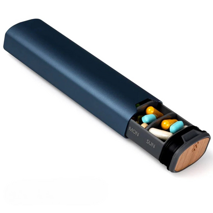 7-Dages Medicinorganisator – Kompakt Lækfri Pilleæske til Hjemmet og Rejser