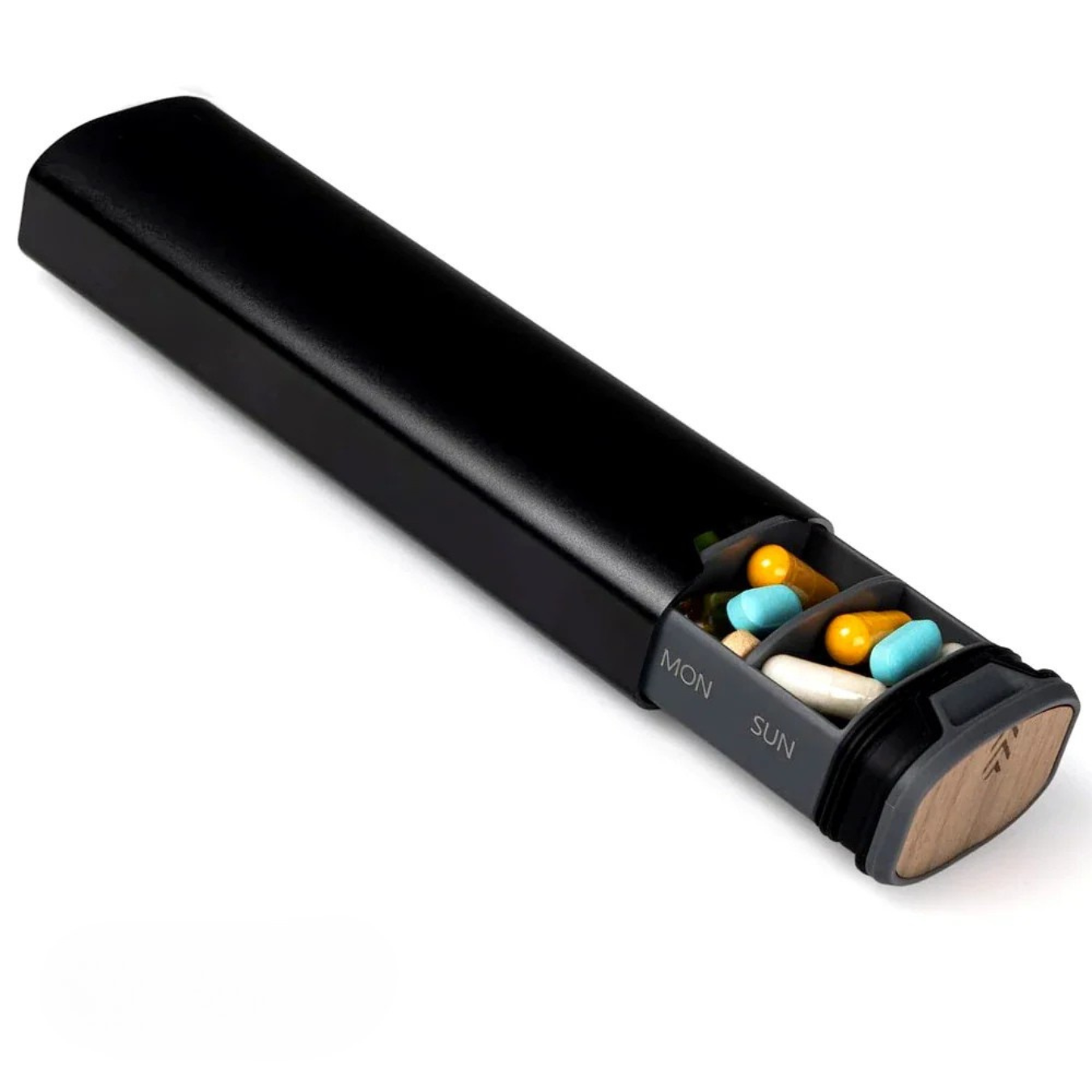 7-Dages Medicinorganisator – Kompakt Lækfri Pilleæske til Hjemmet og Rejser