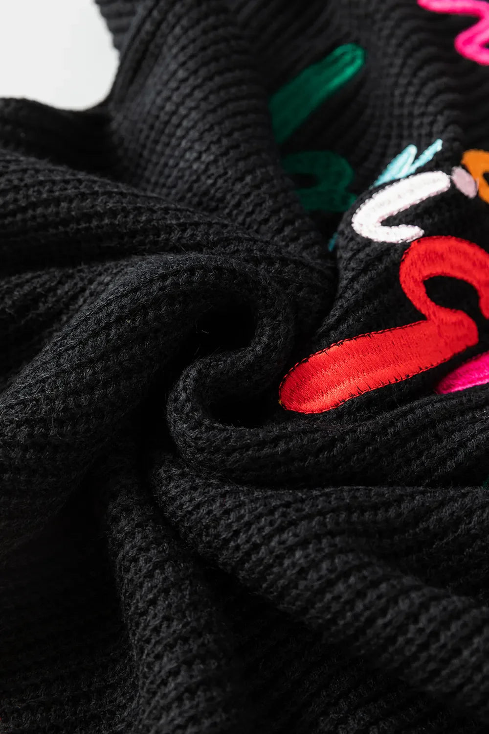 Glædelig & Lysende Regnbue Trim Juletrøje