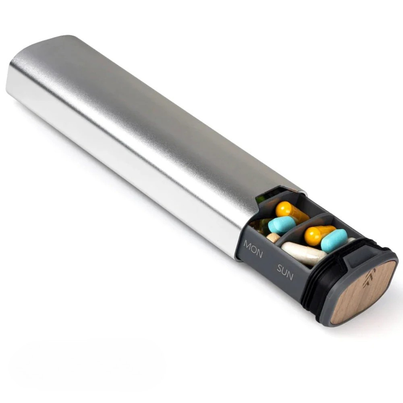 7-Dages Medicinorganisator – Kompakt Lækfri Pilleæske til Hjemmet og Rejser