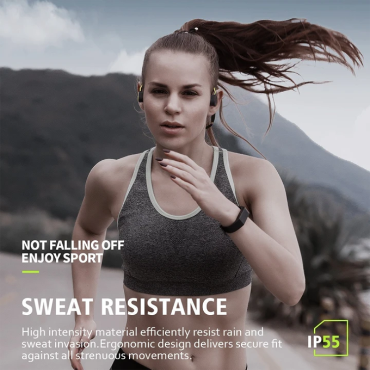 AeroLuid Bone Conduction Sporthovedtelefon – Trådløs & Vandtæt