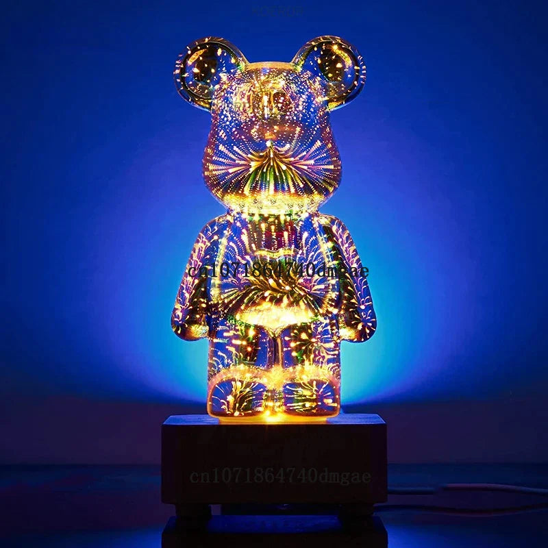 3D GlowBear - Et betagende 3D fyrværkeri effekt i forskellige farver-zarada.dk