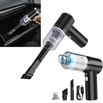 AeroClean Trådløs Mini Støvsuger med Vakuumfunktion – USB Opladelig