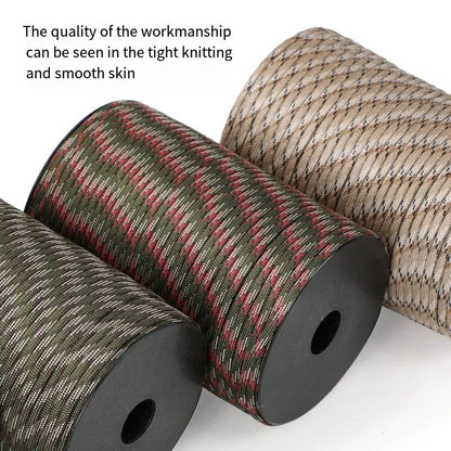 100m Norvo Survival Paracord – 9-Kern Militær 550 Paracord Snor til Udendørs & Håndværk