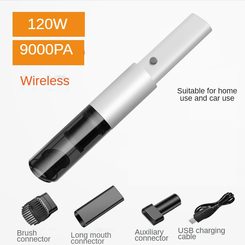 AeroClean Trådløs Mini Støvsuger med Vakuumfunktion – USB Opladelig