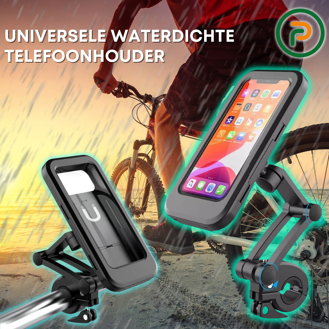 HydroGuard Case | Universel vandtæt telefonholder til cykel eller motorcykel-zarada.dk