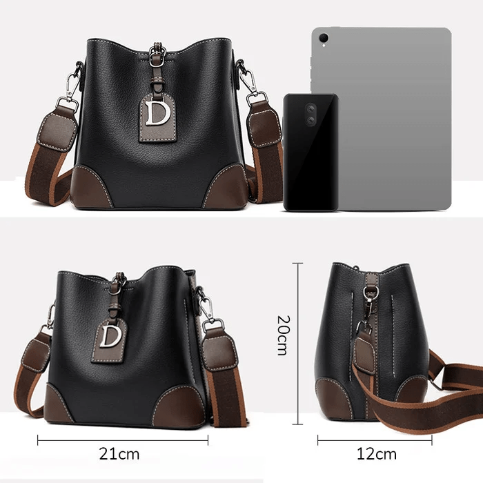 AllureLuxe | Elegant Læder Skuldertaske Stilfuldt Design