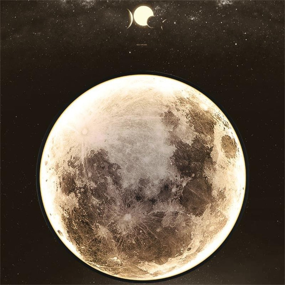 3D LED Loftlampe Måne og Jord - Dæmpbar Stemningsbelysning