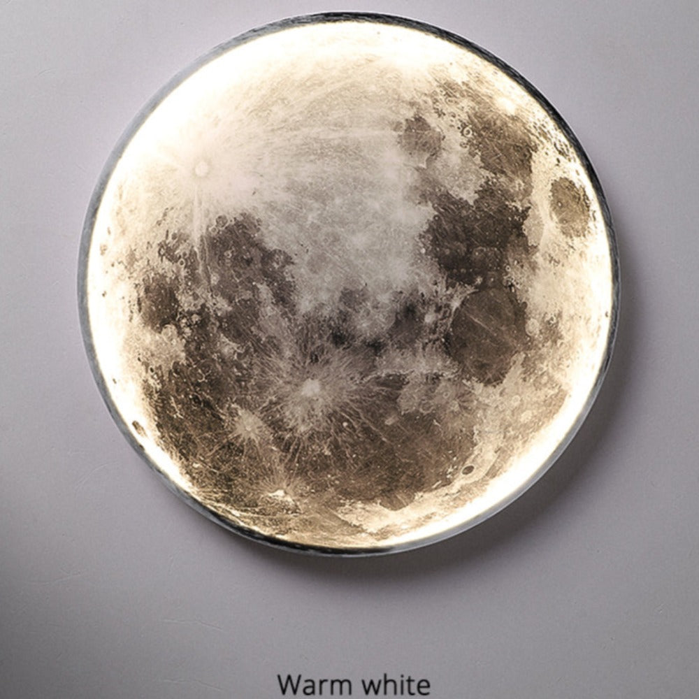 3D LED Loftlampe Måne og Jord - Dæmpbar Stemningsbelysning